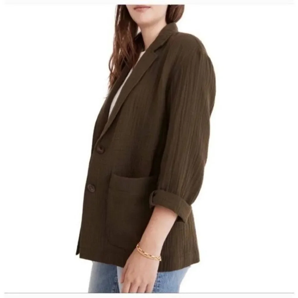 NWOT Madewell Cotton Jackets Sz L